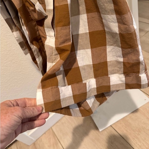 Anthropologie checkered romper size 12 - Picture 4 of 6